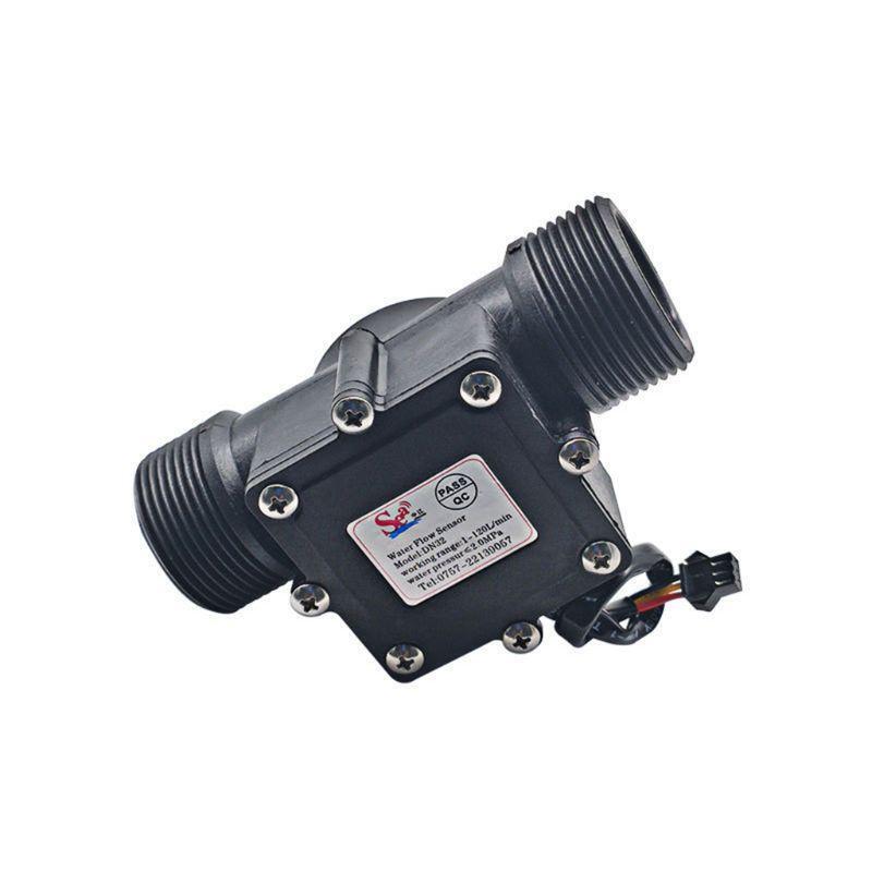 DN32 1-120L/min Water Flow Sensor 32mm Flowmeter Counter Water Controller 1.25"