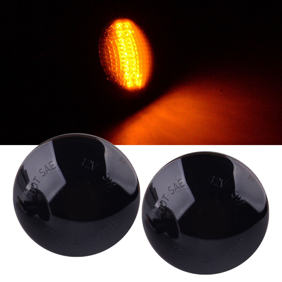 1Pair LED Side Fender Repeater Marker Lights Fit For Range Rover L322 2002-2012