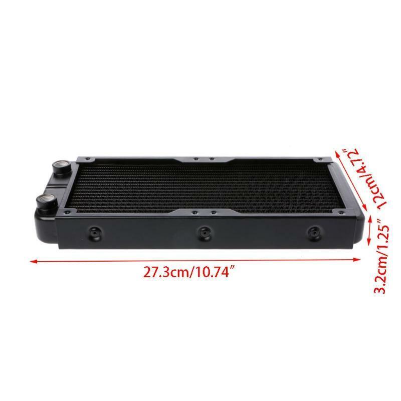 240mm Computer Radiator Water Cooler for 2 120mm CPU Fans Cooling Heatsink DIY