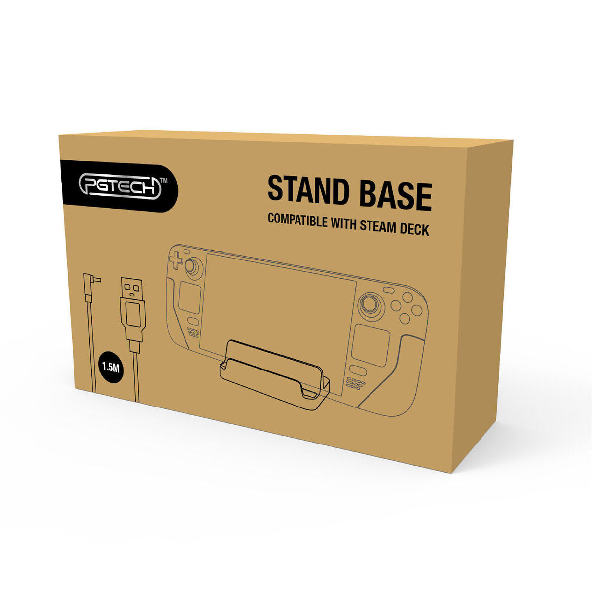 Replace for Steam Deck Console Game Console Stand Holder with Charging Cable