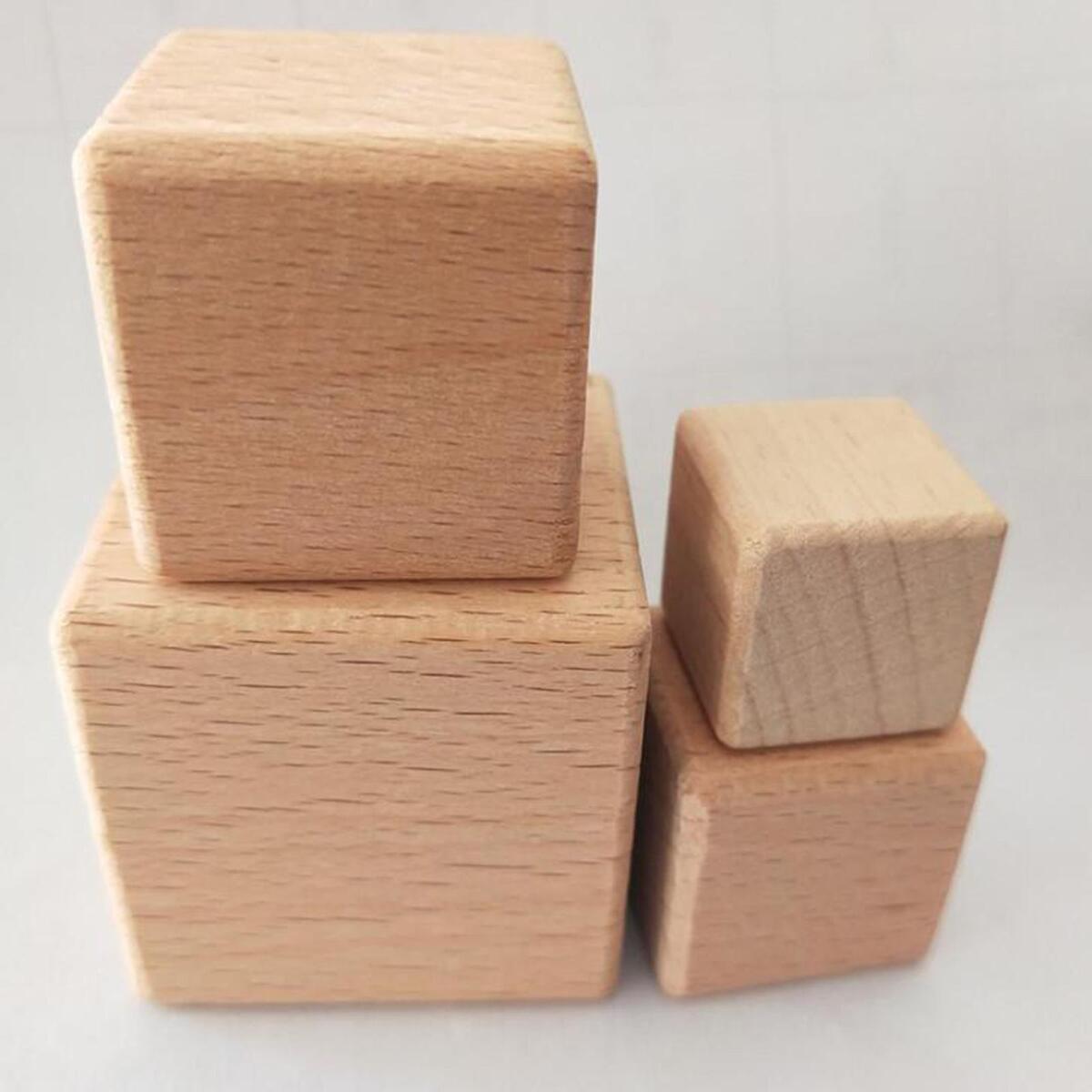 10 Pieces en Cubes, 20x20x20mm Craft Cubes  Unfinished  Blocks