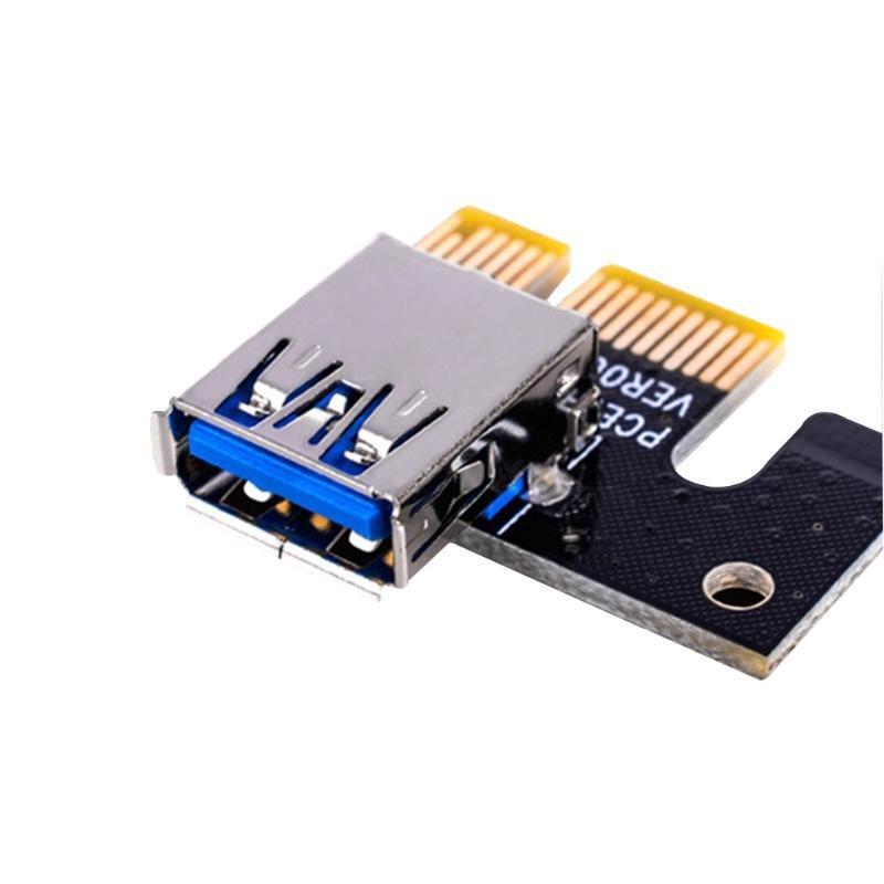 PCI-E Riser VER 009S Express 1X 4x 8x 16x Extender 6Pcs Newest VER009 USB 3.0