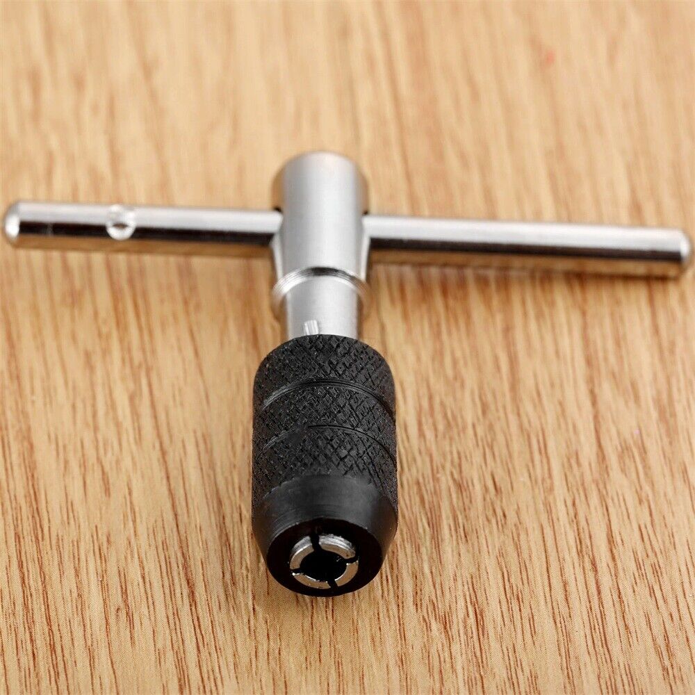 Portable Metric M3-M6 Thread Screw Tap Drill Bit Wrench Carpentry T-Handle Tool