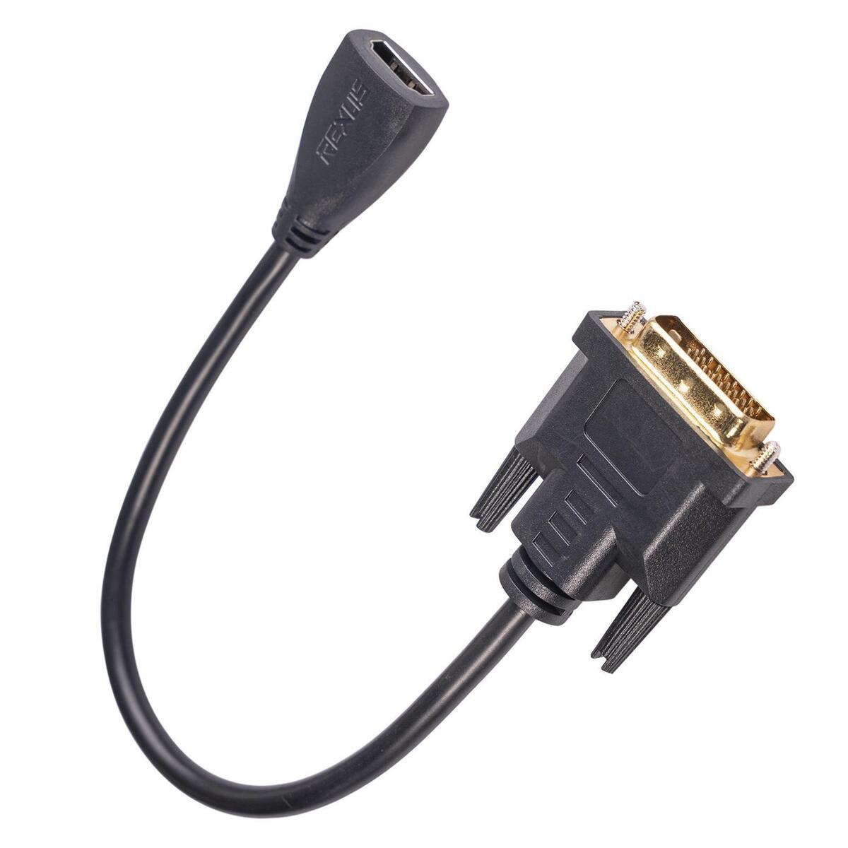 DVI to HDMI Adapter Video Adapter Extension Cable for Display Monitor Accs