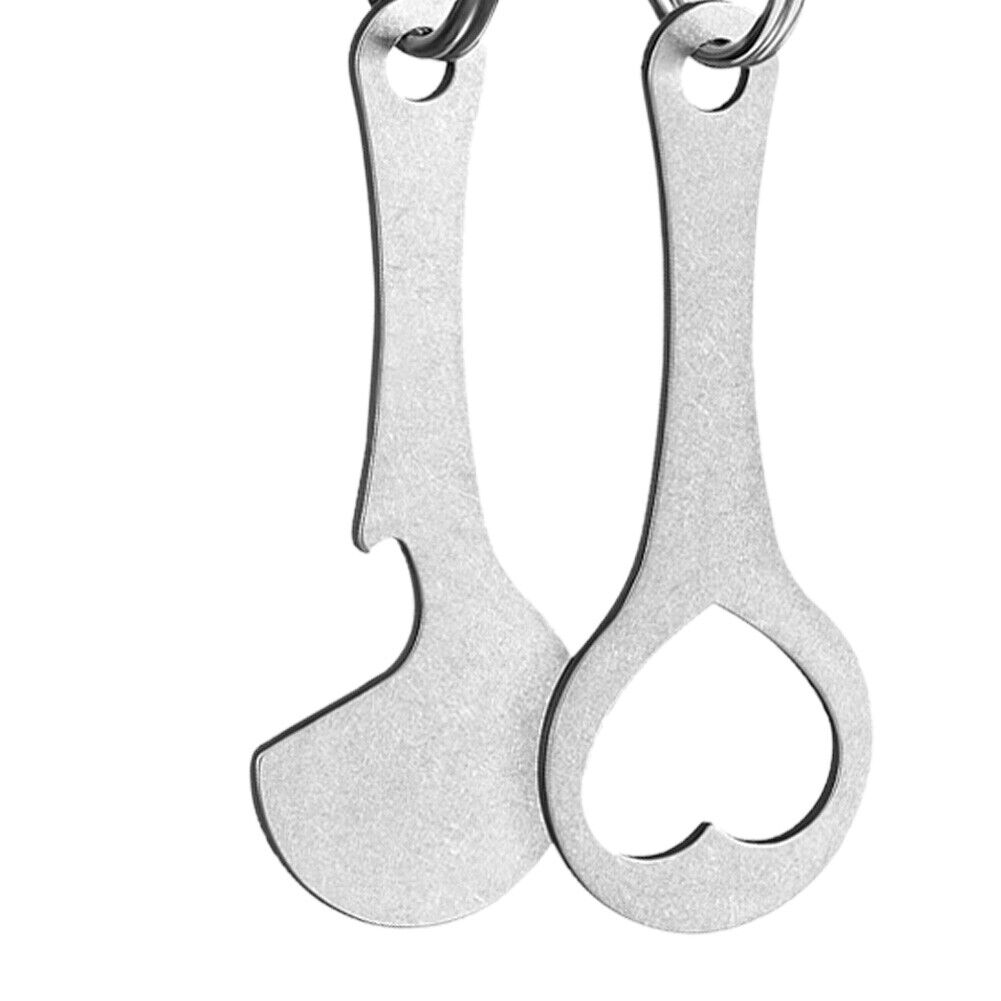 2pcs Metal Keychain Shopping Cart Tokens Accessories Key Ring Hook (C)