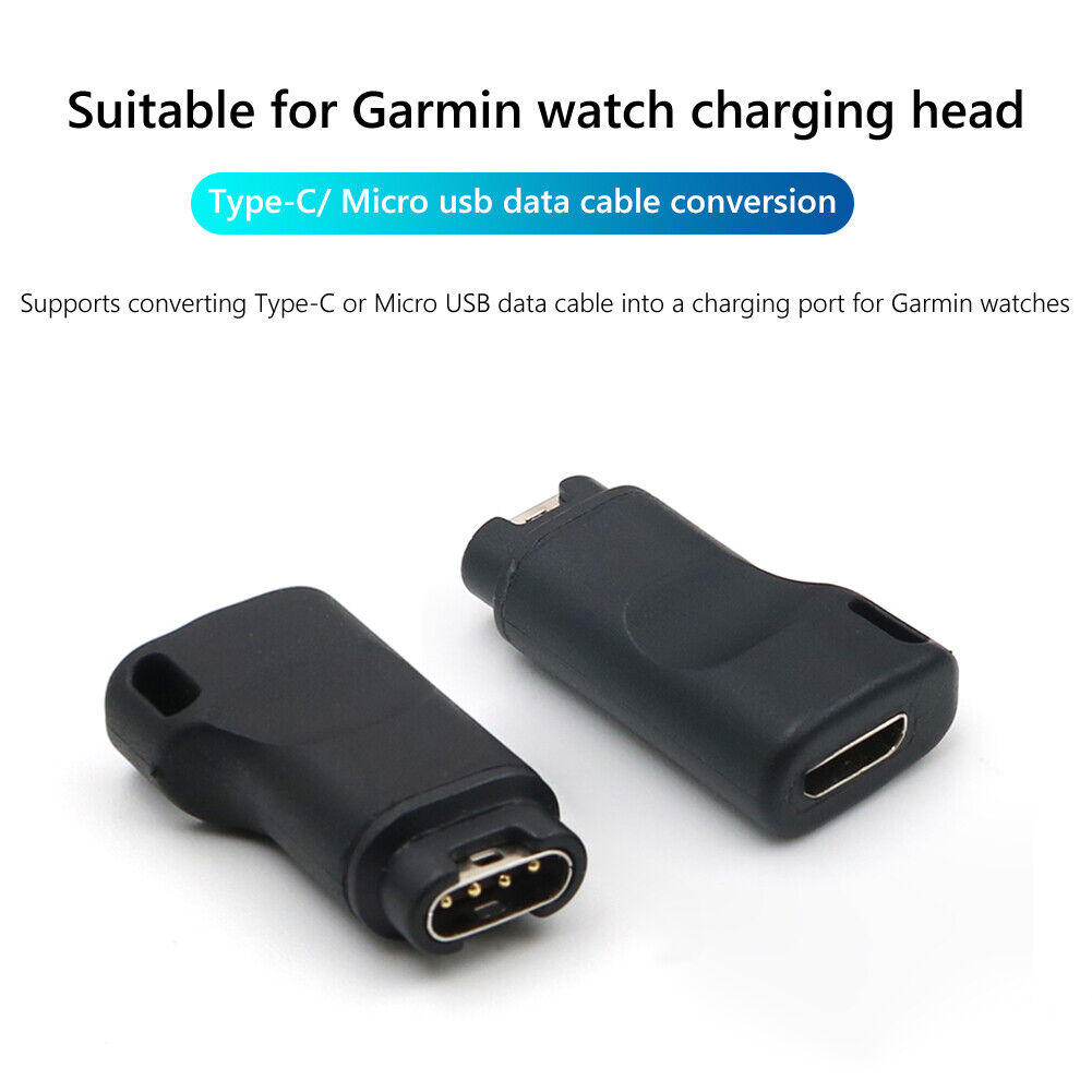 USB Charger Adapter Converter for Garmin Fenix 7 7S 7X 6 6S 6X (Micro USB)
