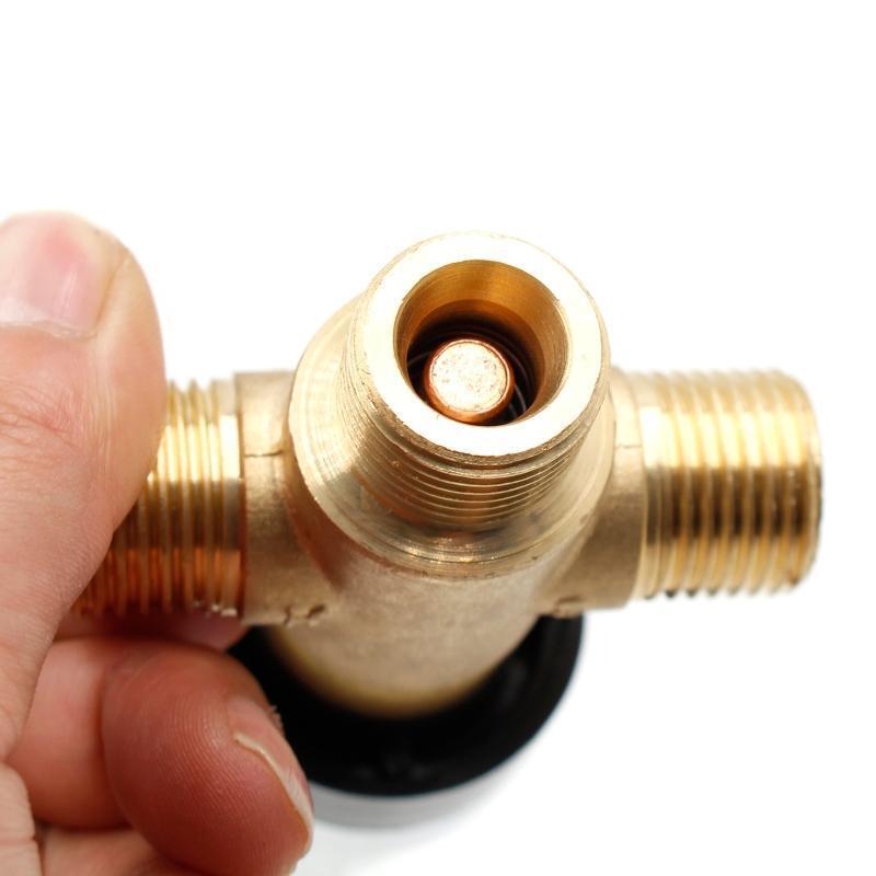 Brass Thermostatic Mixing Valve Bathroom Faucet Temperature Mixer Control Home