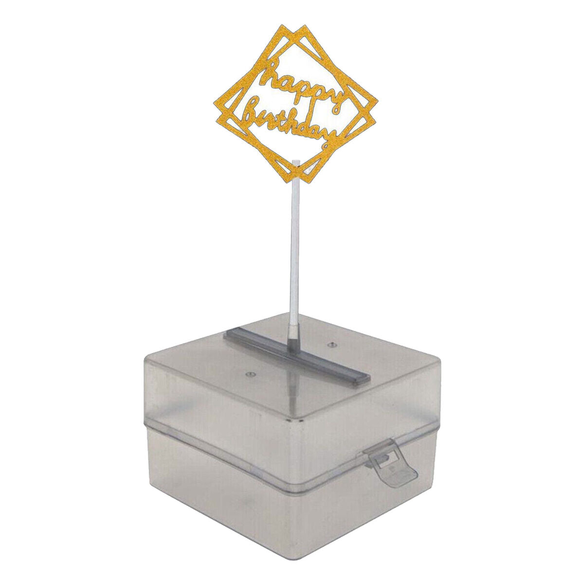 Pulling Money Box Plastic Birthday Cake  for Cake Decoration 11x11x7cm