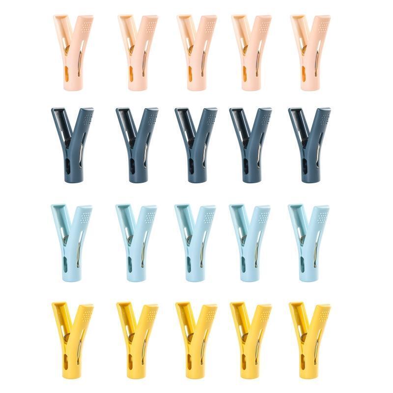 Plastic Clothespins 20pcs/set Clothes Pegs Hangers Food Bag Sealing Clip