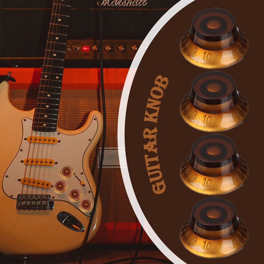 Hat Shape Knob Electric Guitar Speed Control Tone Volume Knobs For Les Paul LP