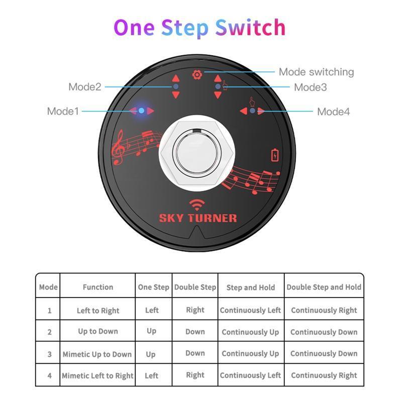 Pedal Music Score Turning Universal Performance Electronic Page Turning Device
