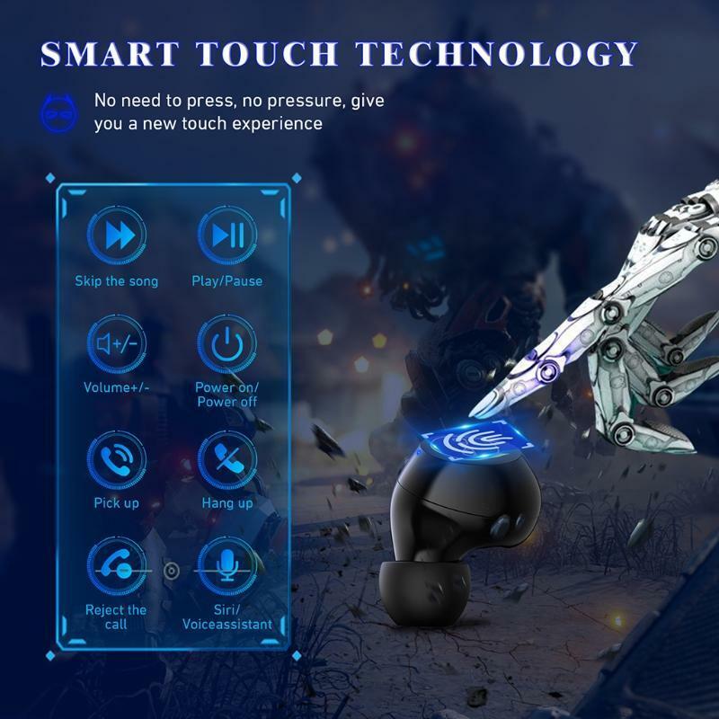 3-4Hours Using Time Bluetooth-compatible Earpiece in-Ear Rechargeable Case