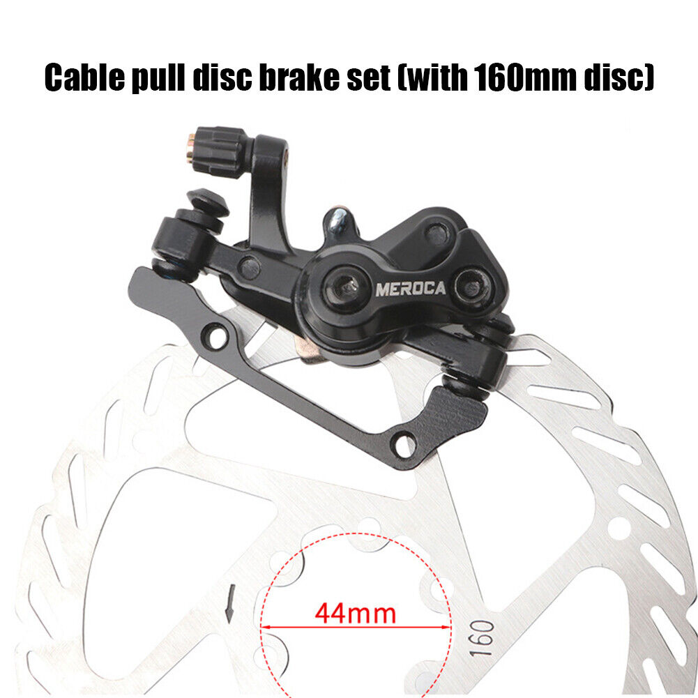 MEROCA MTB Bike Disc Brake Calipers Clip Rotor Set Bicycle Parts (Rear)