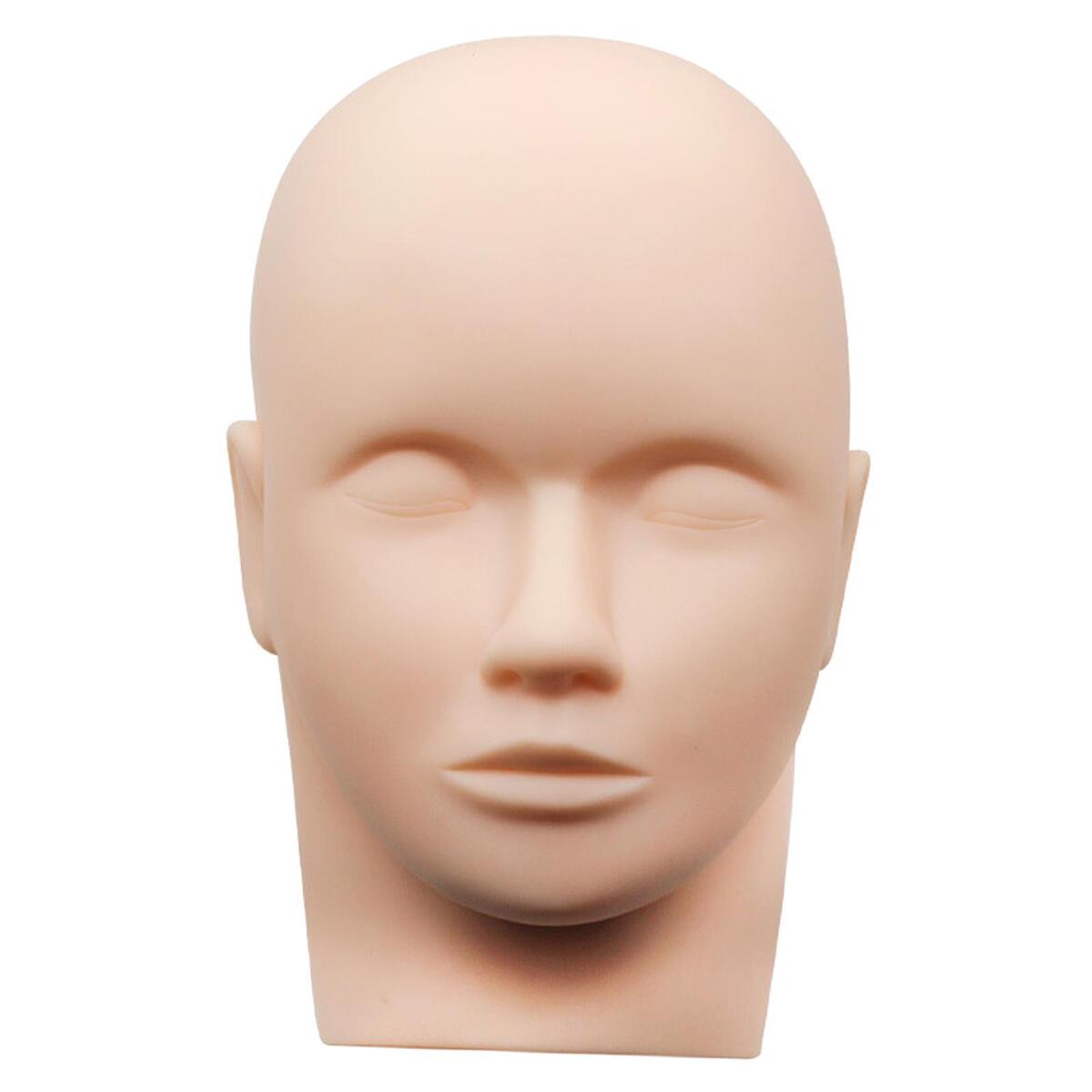 Silicone Head Mold Lash Extension Supplies Soft Touch for Practice Training