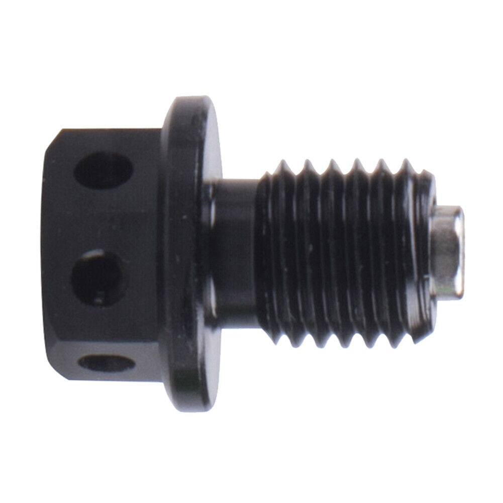 Universal Magnetic Motorbike Oil Drain Screw M12 Motorcycle Plugs (Black)