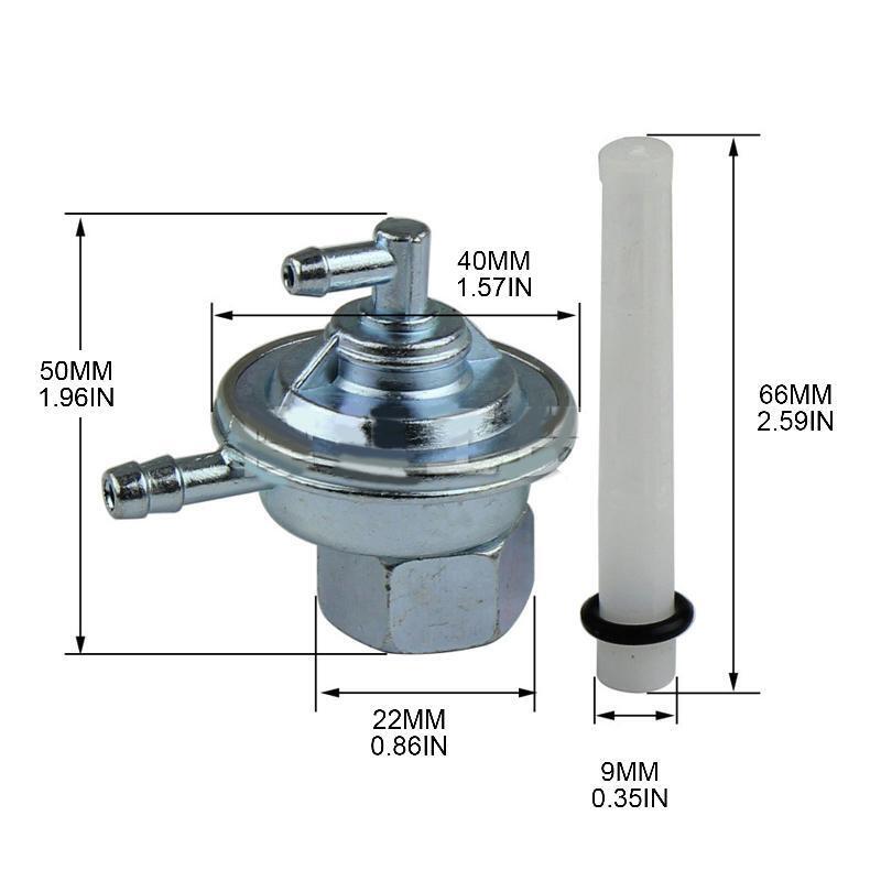 Motorcycle Moped Scooter Fuel Petcock Oil Valve Switch for 50cc 125cc 150cc GY6
