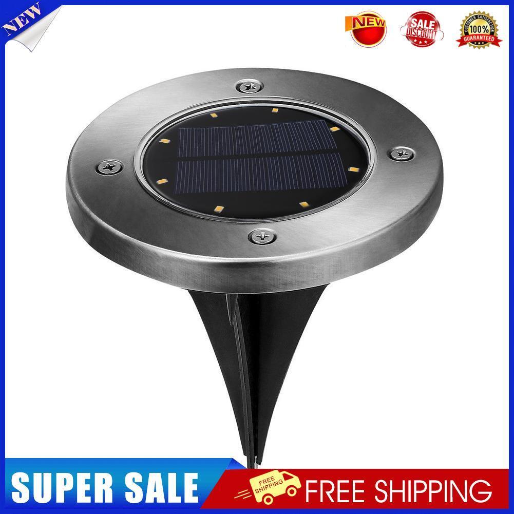 8 LED Solar Buried Light Under Ground Lamp Outdoor Path Way Garden Lamp