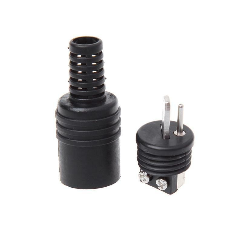 10 Pcs 2 Pin DIN Speaker Plug 2-Pin Plug Hifi Loudspeaker Cable Solder Connector