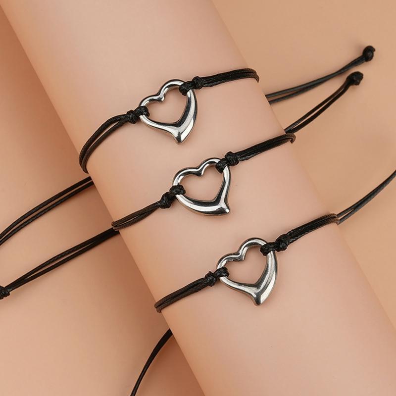 Sisters Friendship Stainless Steel Card Bracelet Set Best Friend Jewelry Gift