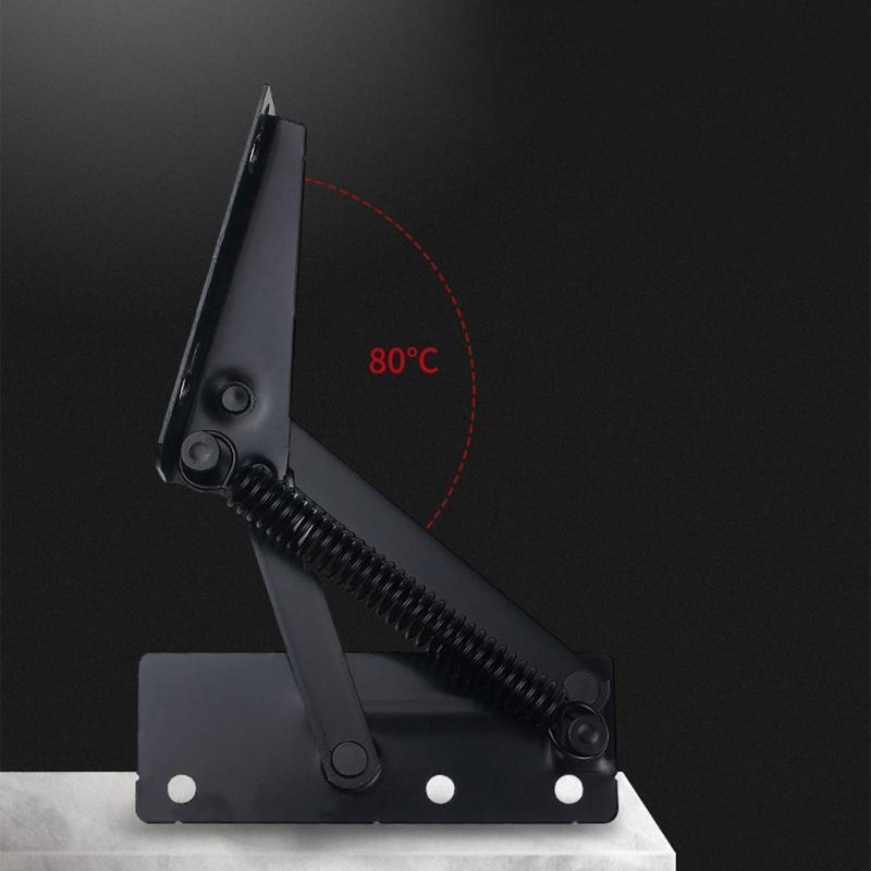 2 Pieces Adjustable Angle Mechanism Hinge Metal Steel Black Sofa Bed Bedding