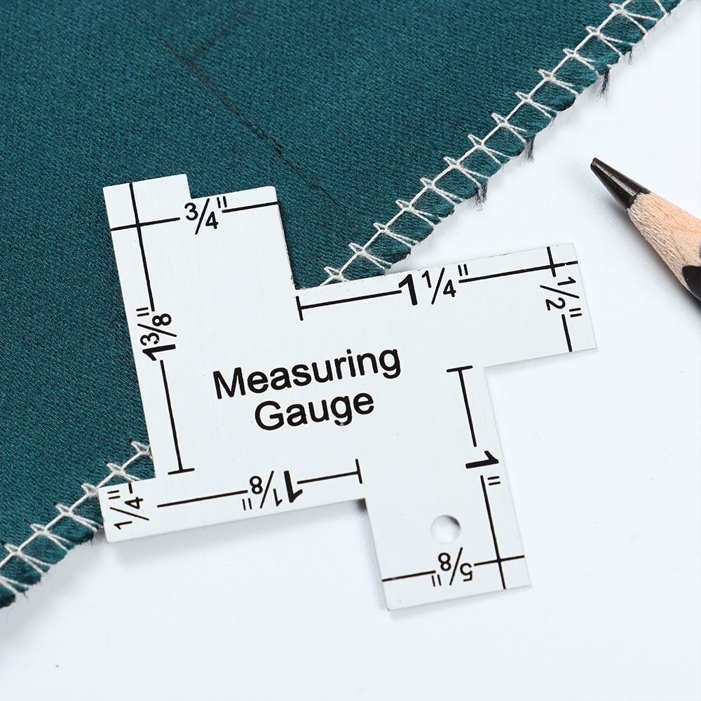 Seam Measuring Gauge Tailor Ruler Patchwork Quilting Template Sewing Ruler