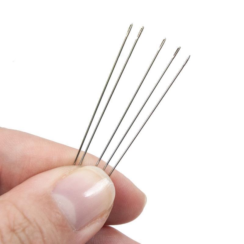 25 Pcs Long Straight Beading Needles Creative Seed Beads Needles Big Eye Pins