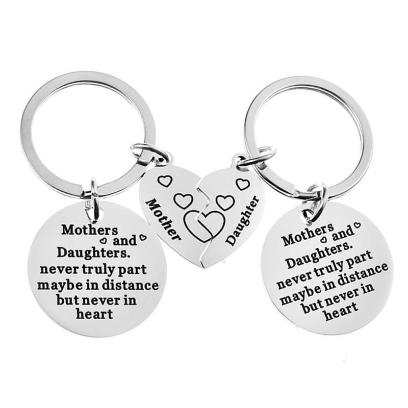 Tree of Life Stainless Steel Keychain for Mothers Daughters Mother's Day Gift