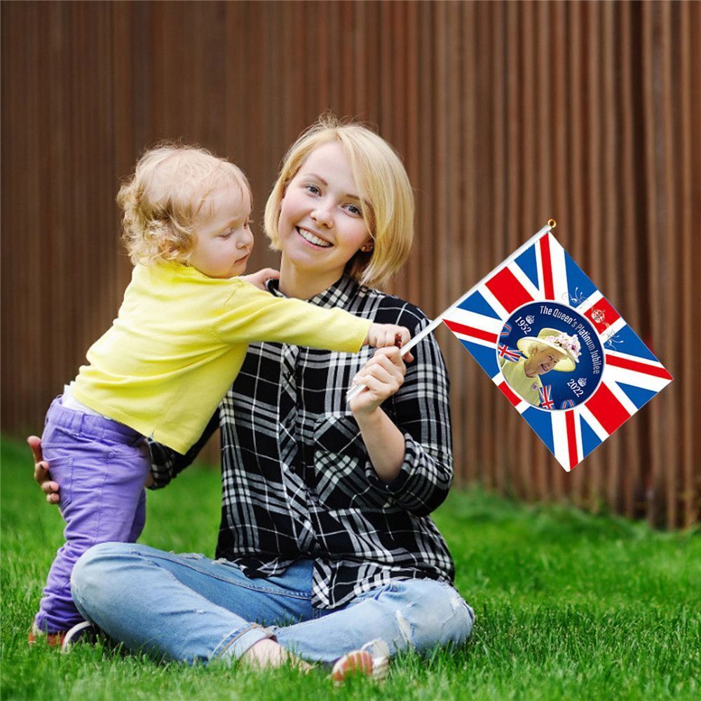 Bunting Parade Table Decoration Hand Waving  Flag Home Decor Polyester Queen