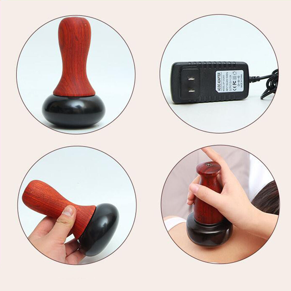 Electric Acupuncture Point Massager Taiji Ball Electric Warm for Living Room