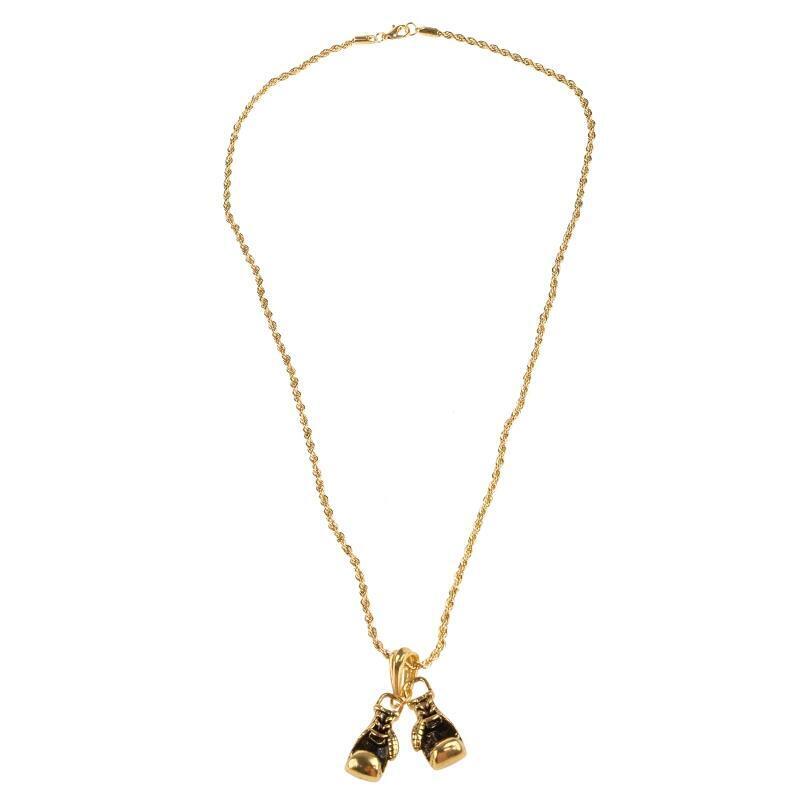 Alloy Boxing Glove Necklace Fighting Glove Pendant and Chain Men's Jewelry