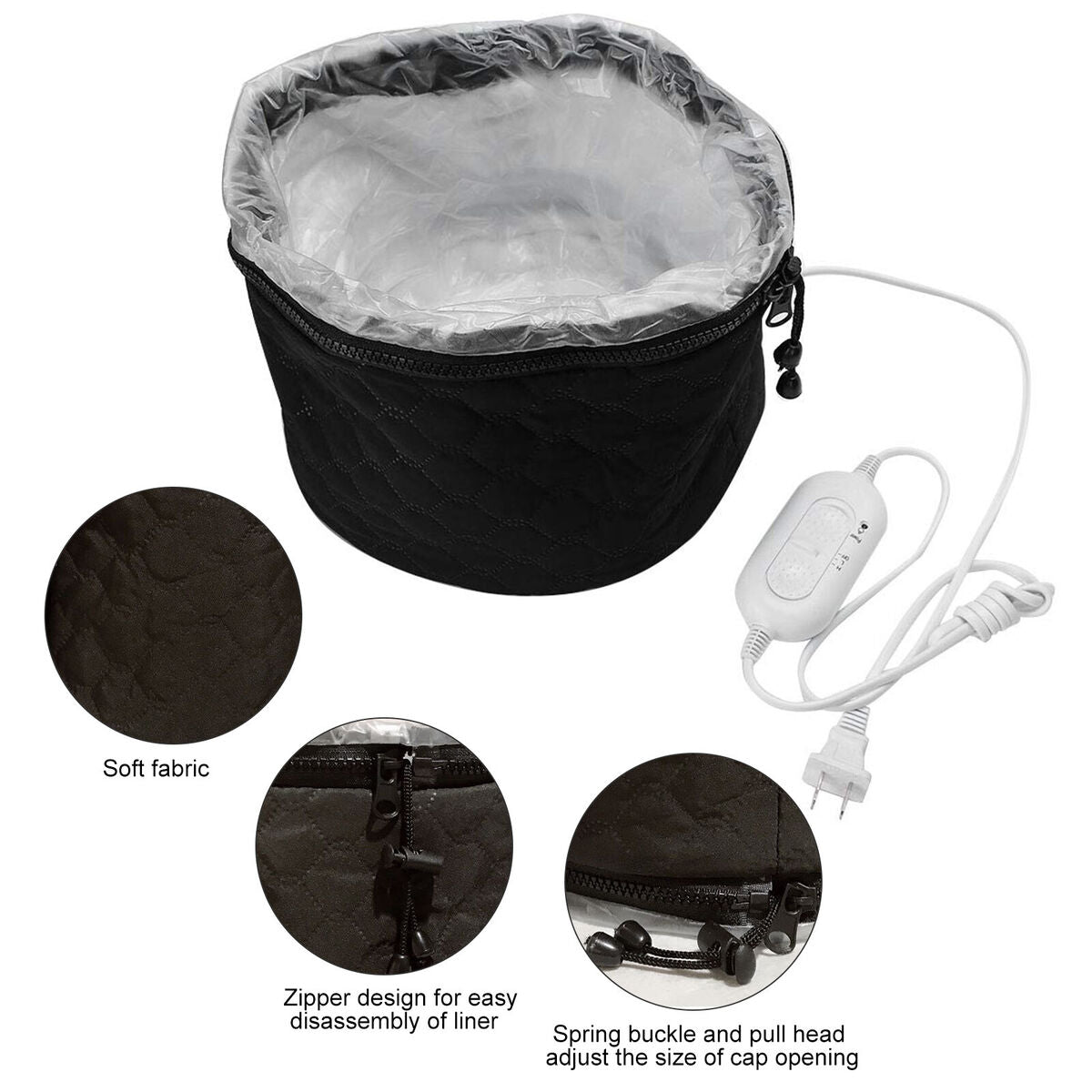 Steamer Cap Gifts for Women Hair Thermal Steamer Treatment SPA Heat Cap