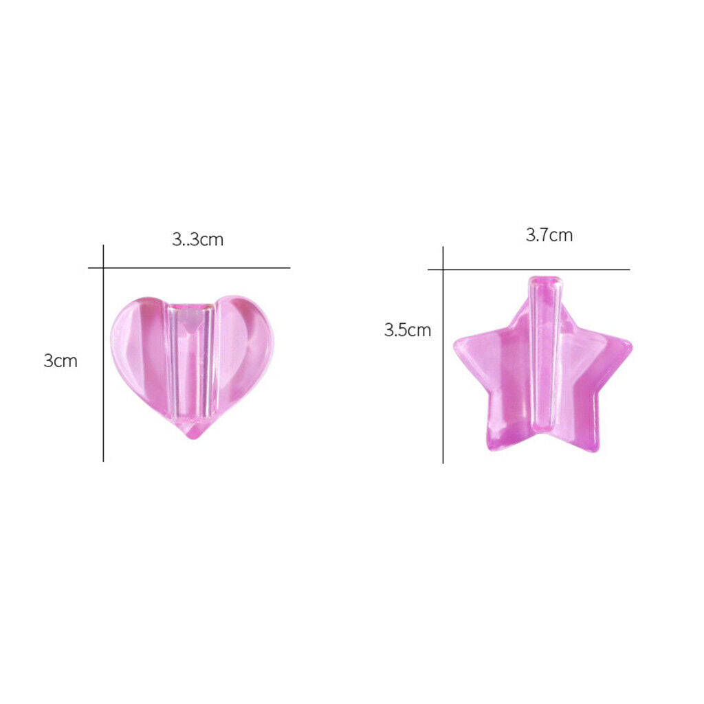 2 Pieces Type  Washer Clear Acrylic Curve Die  Pressed