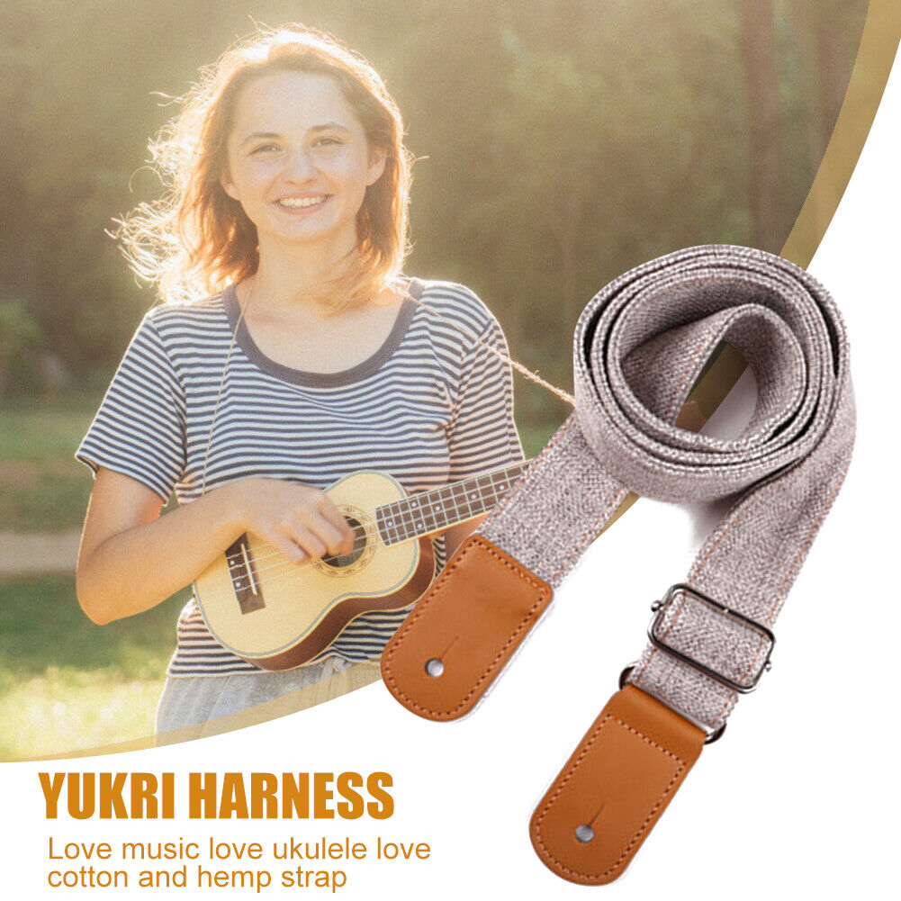 Guitar Strap Anti Slip Bass Ukulele Shoulder Belt Musical Parts (Grey)