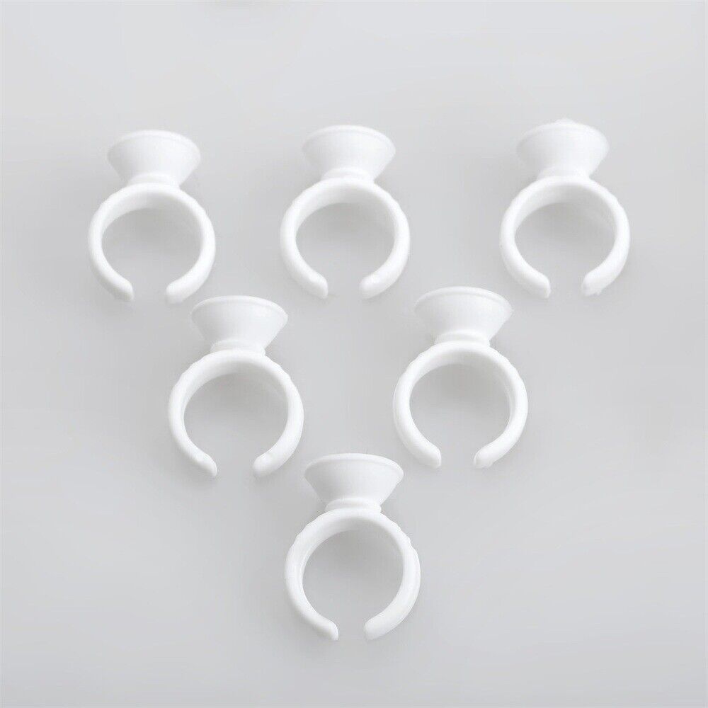 Body Tattoo Ink Holder Cups 50pcs/Bag White Plastic Disposable Permanent Makup