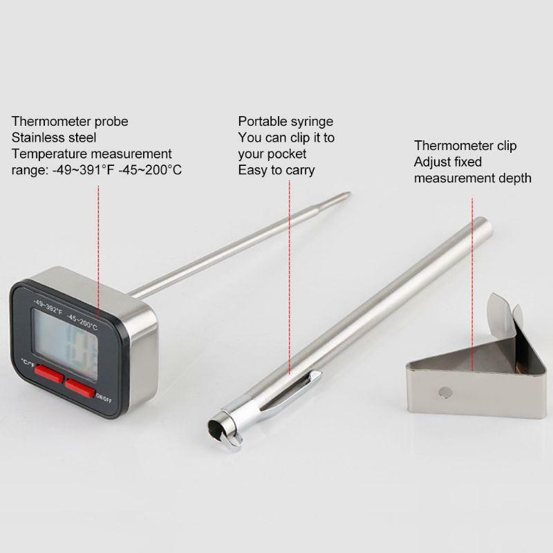 Digital Hand Drip Coffee Thermometer ? ? Food Milk Handdrip Kettle Thermometers