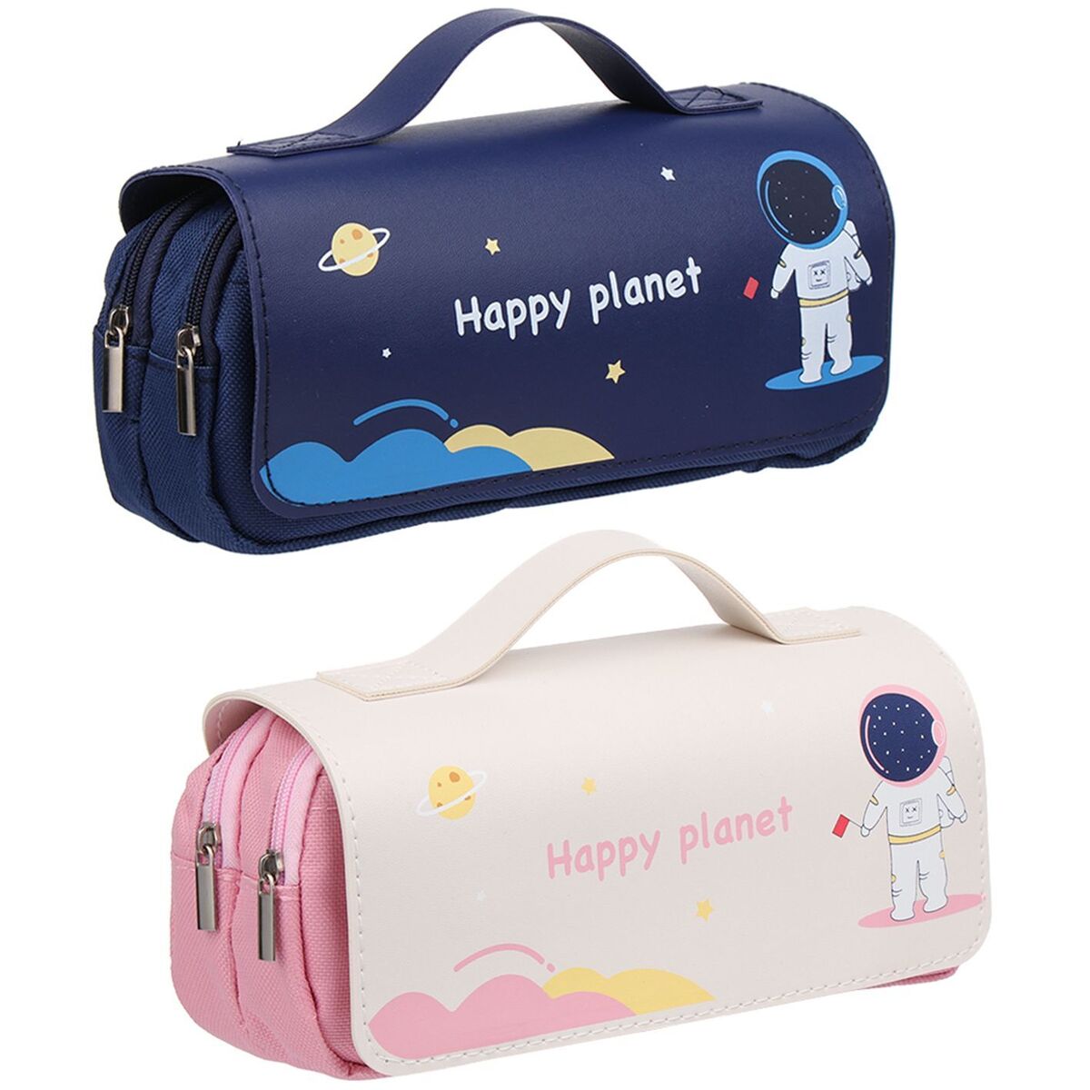 Handbags Big Pen Bag Astronaut Pencil Case Makeup Pouch Cosmetic Storage