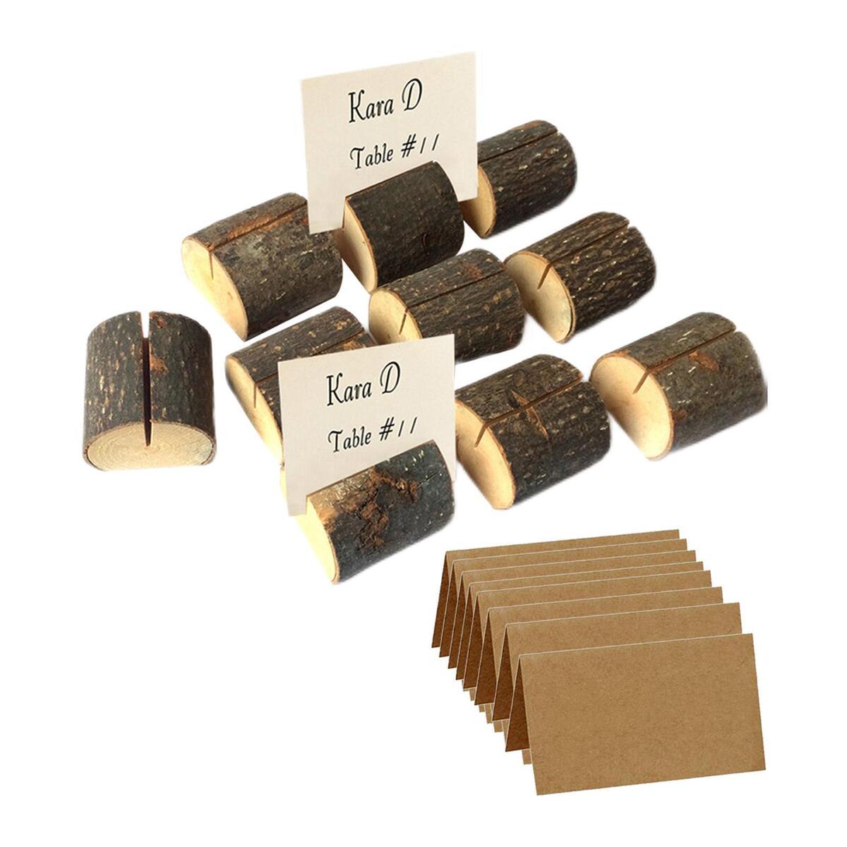 10 Pieces Wood Table Number Stand for Wedding Reception Stands Catering
