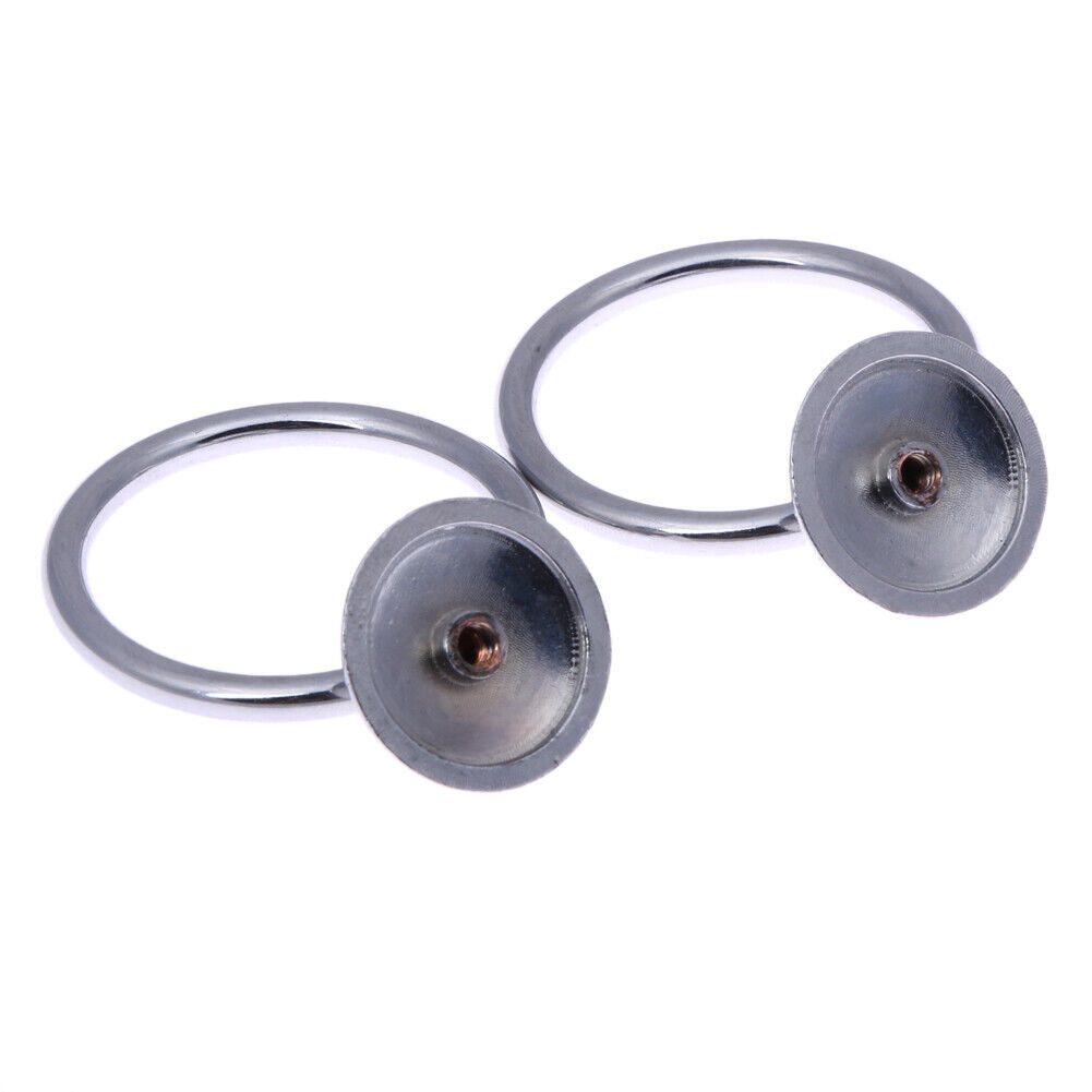 2 X High Quality Round Pull Ring Metal Stainless Steel Handle Drawer Handle