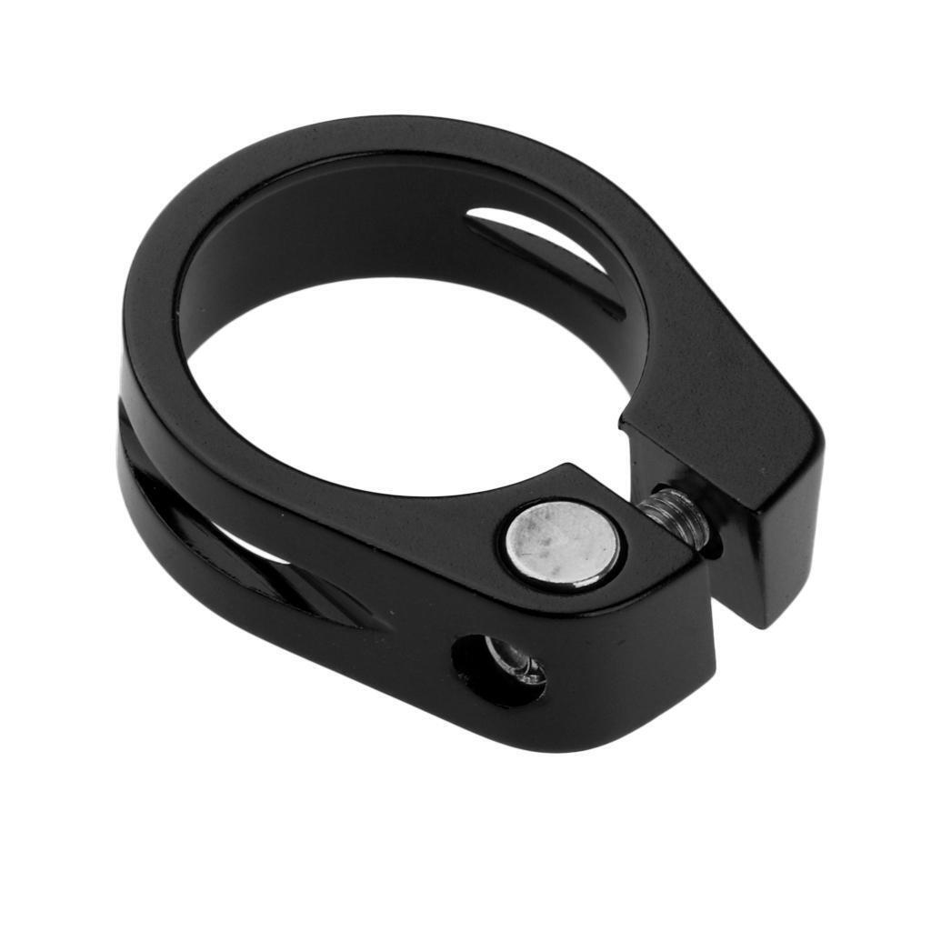 2Pc Bike Seat Post Clamp Ultralight Quick Release Lock Bicycle Seatpost Clip