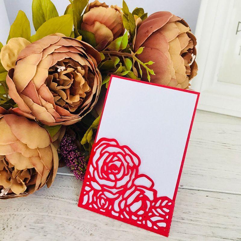 Pretty Rose Flower Metal Cutting Dies Stencil DIY Scrapbooking Album Stamp Paper