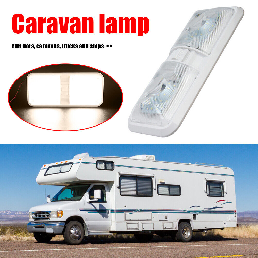 12V Dome Light Ceiling Lamp with Switch for RV Marine Boat Yacht Camper