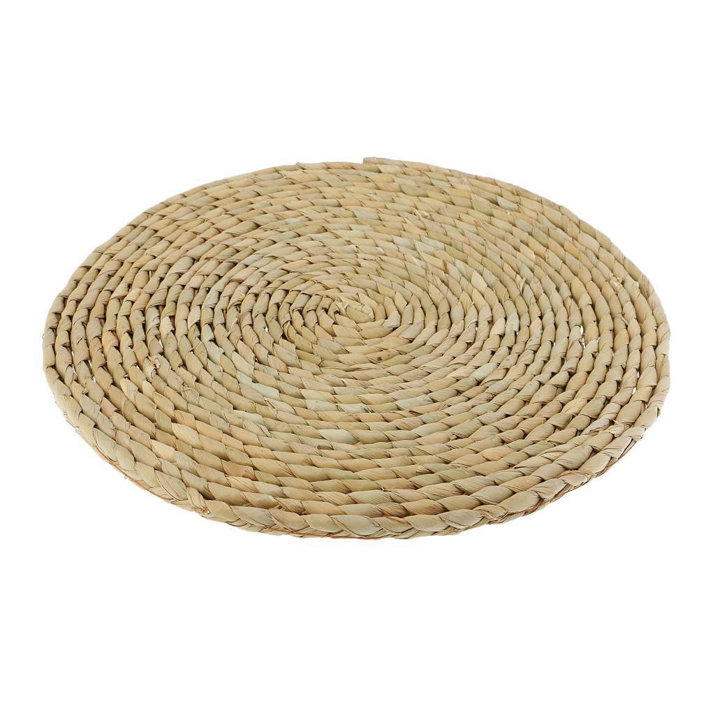30cm Tatami Cushion Seat Mat Handmade Round Straw Floor   Chair Mat