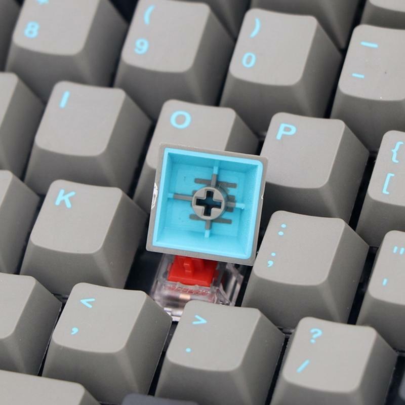 123 Double Shot Ink Green Keycaps for Cherry 3000 3494 MX Switches GK61 87 104