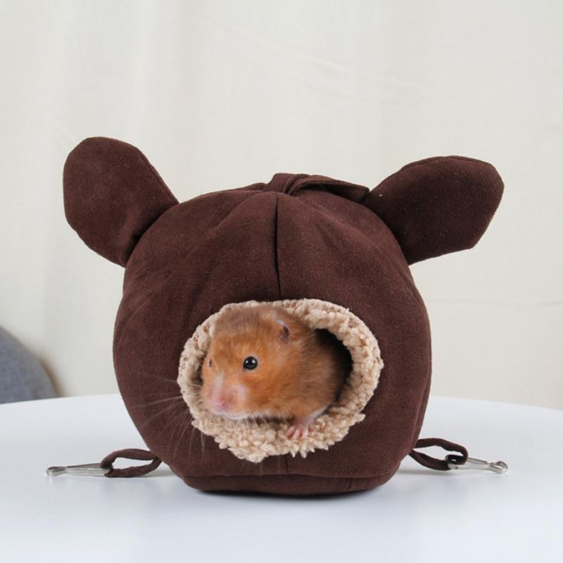 Cute Hamster House Cage Pet Small Animals Chinchillas Winter Warm Sleeping Bed