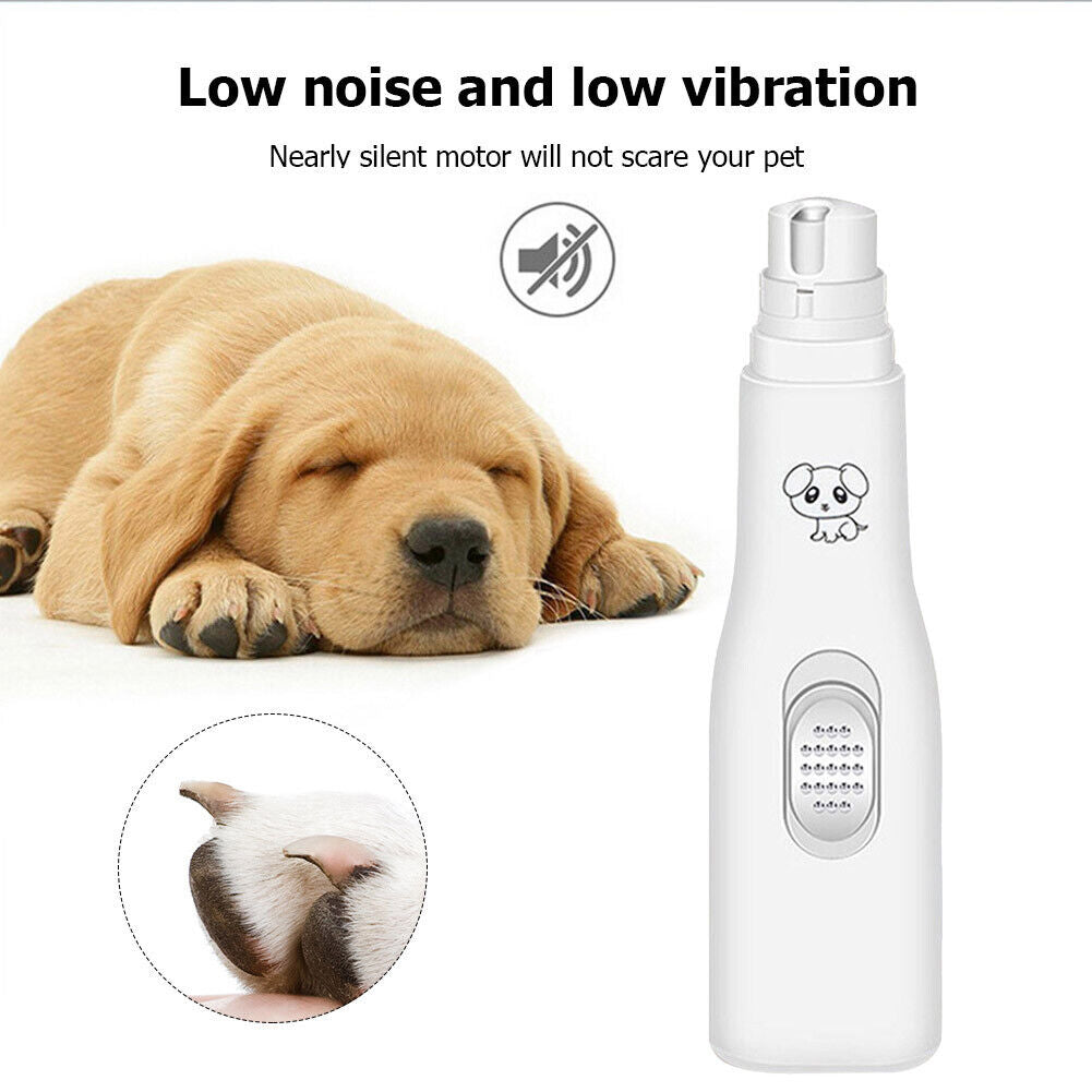 Electric Dog Nail Clippers Nail Grinders Pet Cat Paws Grooming Trimmer Tool