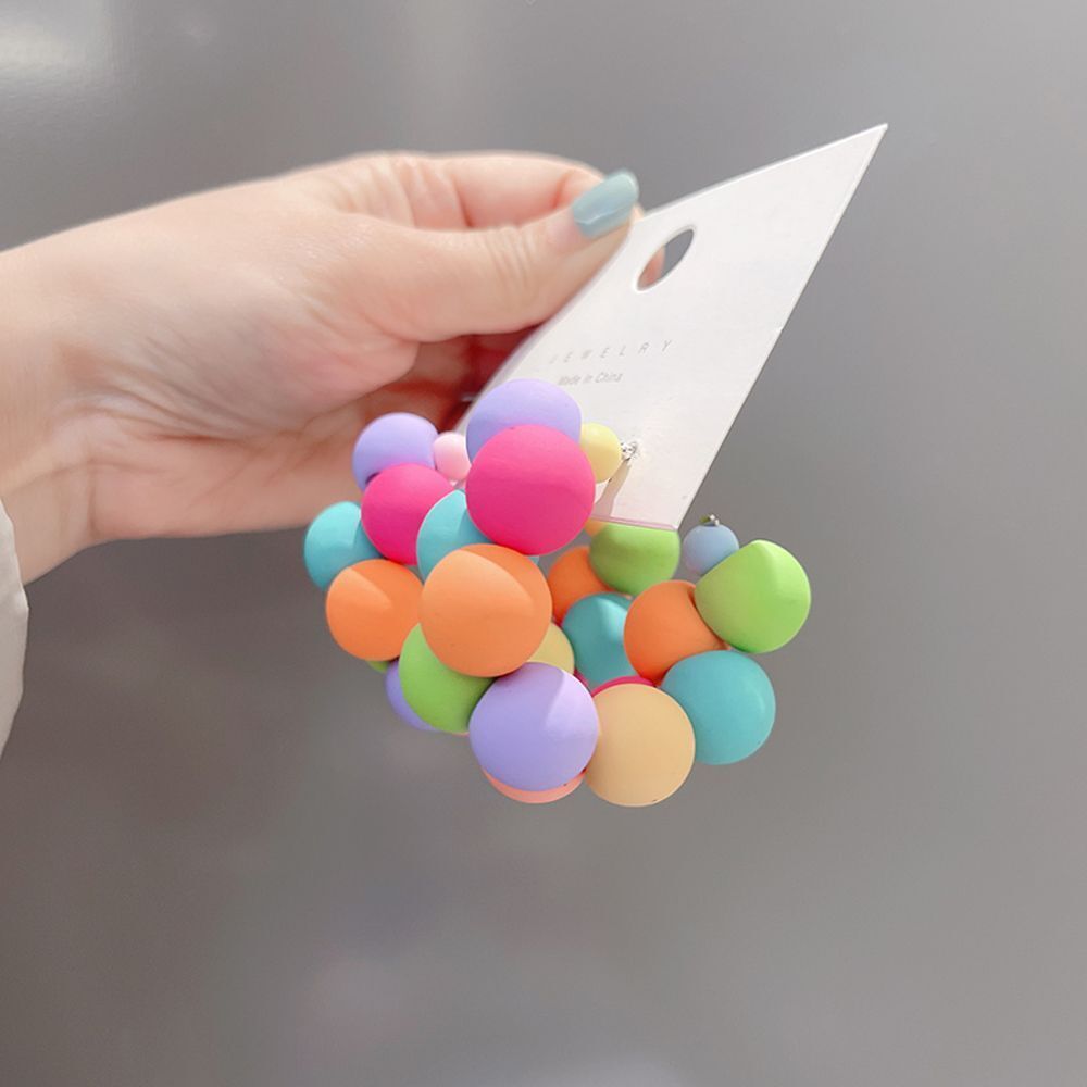 New Fashion Girl Luxury Jewelry Earrings Exaggerated Colorful
