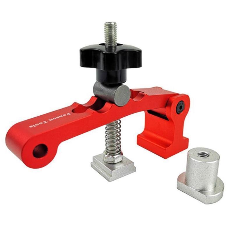 Woodworking Portable T Track Hold Down Clamp Aluminum Alloy T-Slot Track Stopper