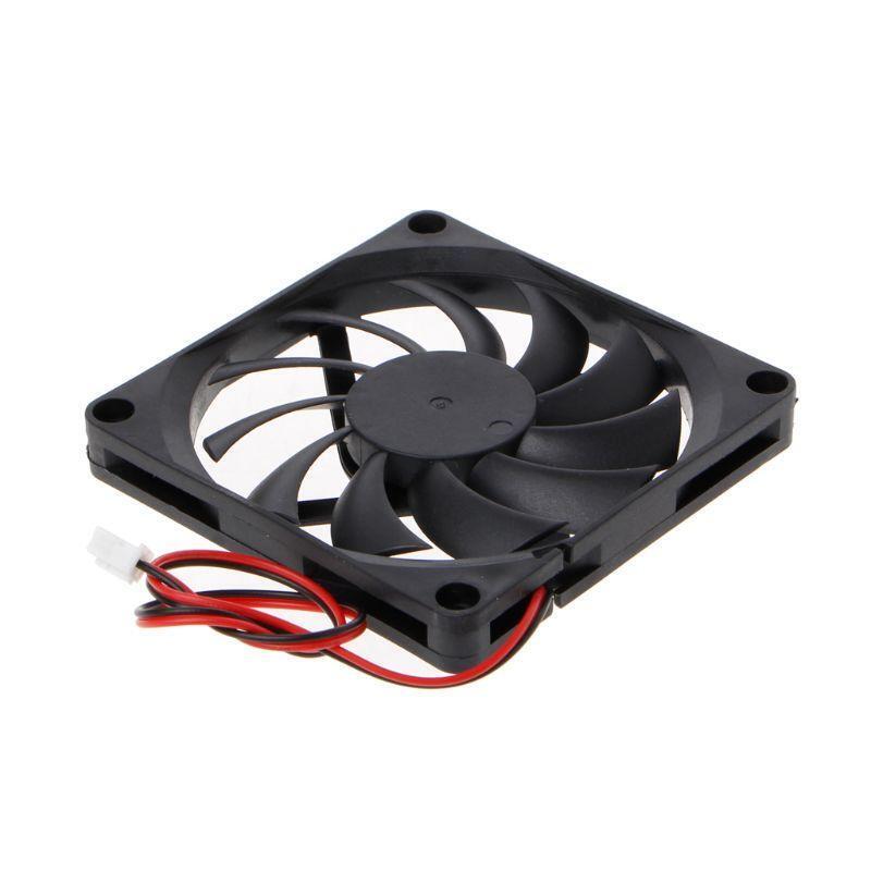 Mini 80x80x10mm DC 24V 2Pin Brushless Cooler Sleeve Bearing Cooling Fan 8010