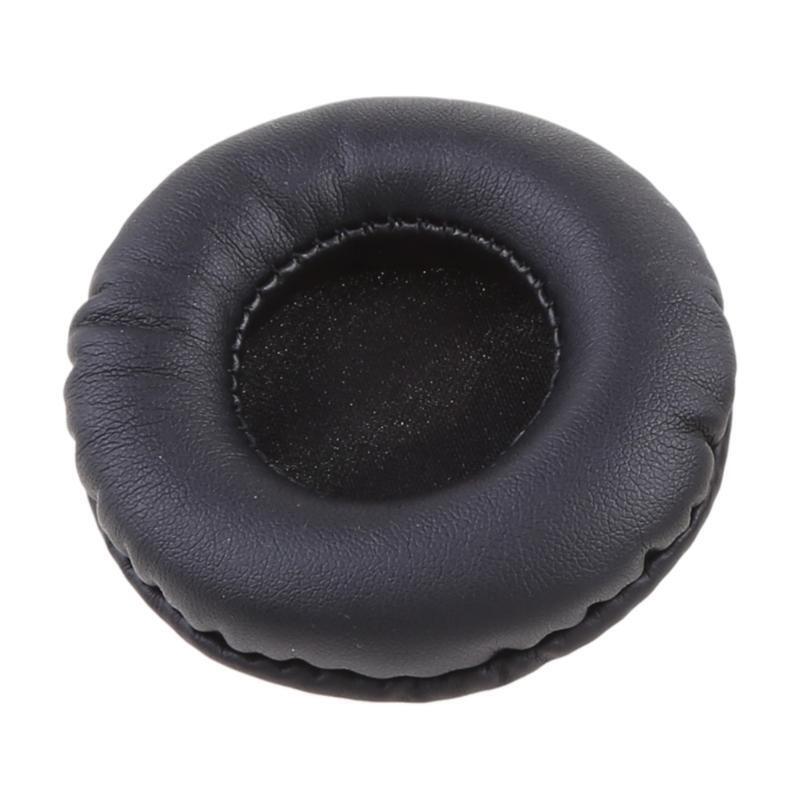 1 Pair Replacement Faux Leather Sponge Ear Pads Cushions for Headphone Headset