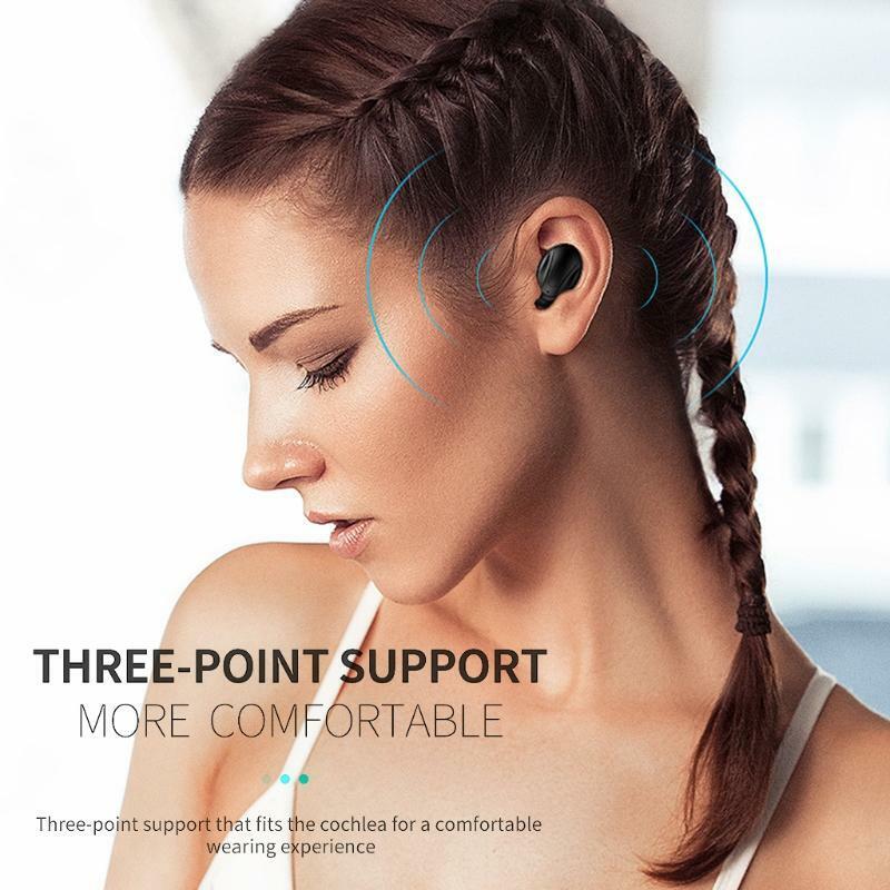 5.0 Binaural Talk Stereo Headphones Water Proof Earbuds True Wireless Boys Girls